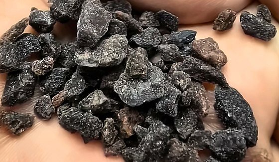 Black salt (kala namak) — dark crystalline rock salt lumps