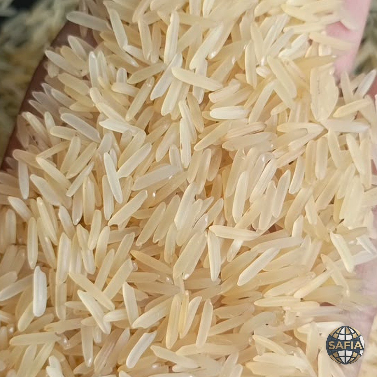 SAFIA Golden Sella basmati rice — amber grains — representative rice image