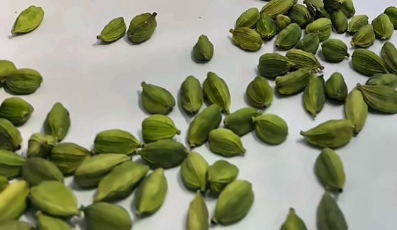 Green cardamom pods