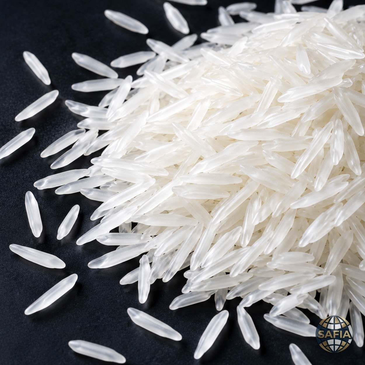 SAFIA premium rice grains — representative rice image